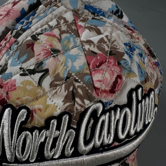 Robin Ruth North Carolina Cap Quilted Floral Adjustable Baseball Hat Sportswear - Picture 4 of 16